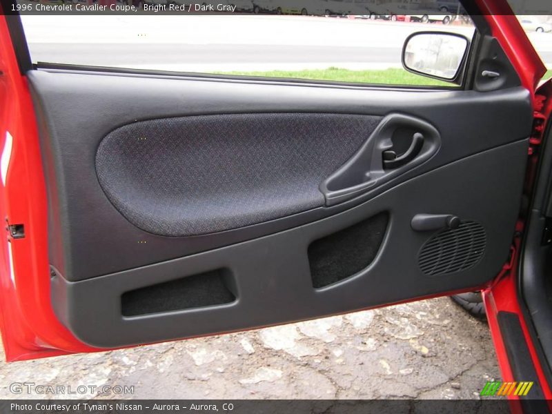 Bright Red / Dark Gray 1996 Chevrolet Cavalier Coupe