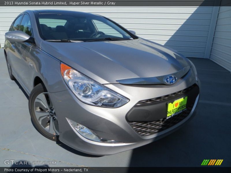Hyper Silver Metallic / Gray 2013 Hyundai Sonata Hybrid Limited