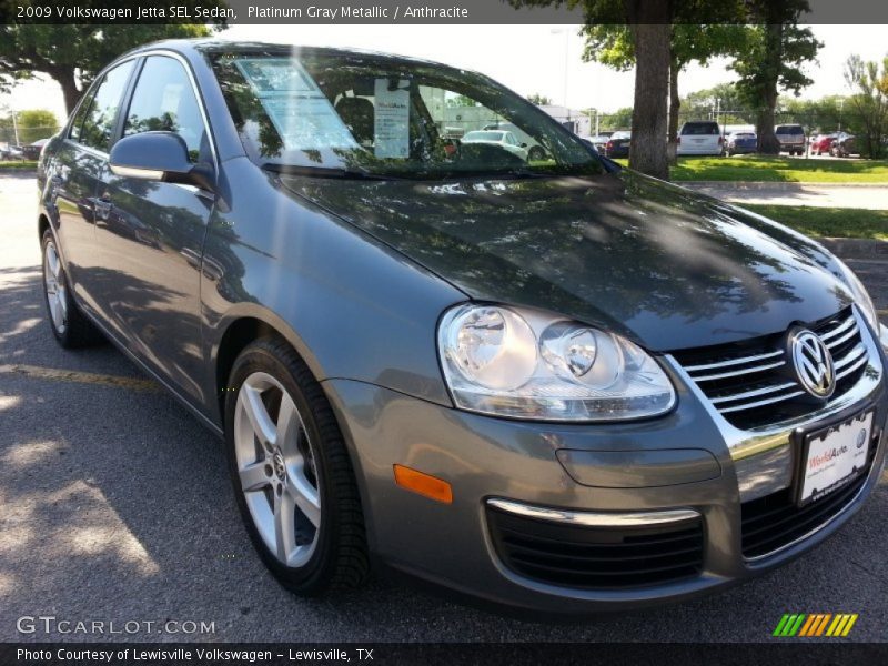Platinum Gray Metallic / Anthracite 2009 Volkswagen Jetta SEL Sedan
