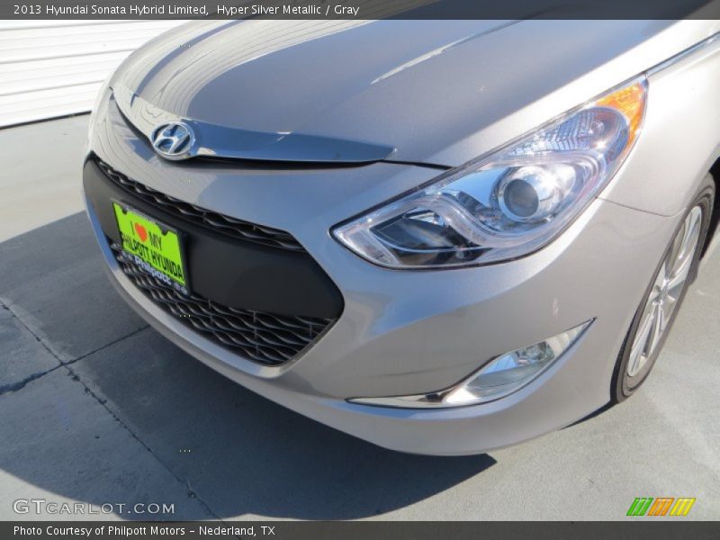 Hyper Silver Metallic / Gray 2013 Hyundai Sonata Hybrid Limited