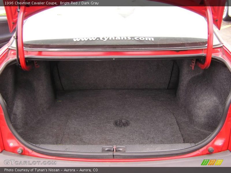 Bright Red / Dark Gray 1996 Chevrolet Cavalier Coupe