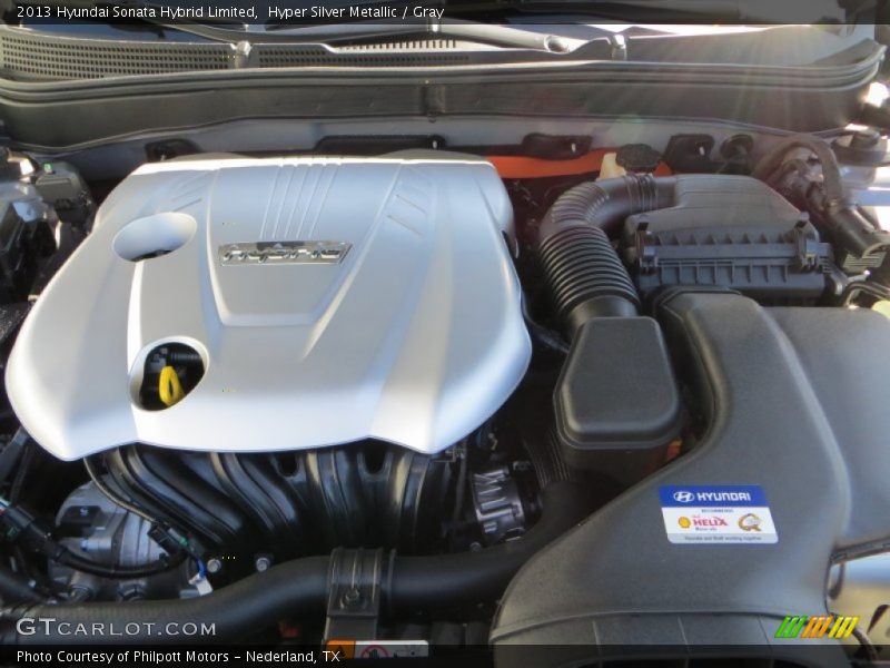  2013 Sonata Hybrid Limited Engine - 2.4 Liter h DOHC 16-Valve D-CVVT 4 Cylinder Gasoline/Electric Hybrid