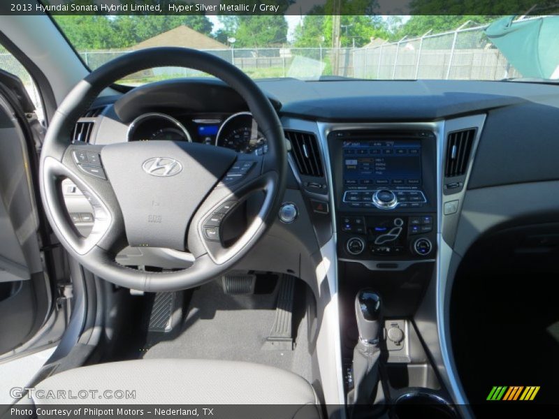 Hyper Silver Metallic / Gray 2013 Hyundai Sonata Hybrid Limited