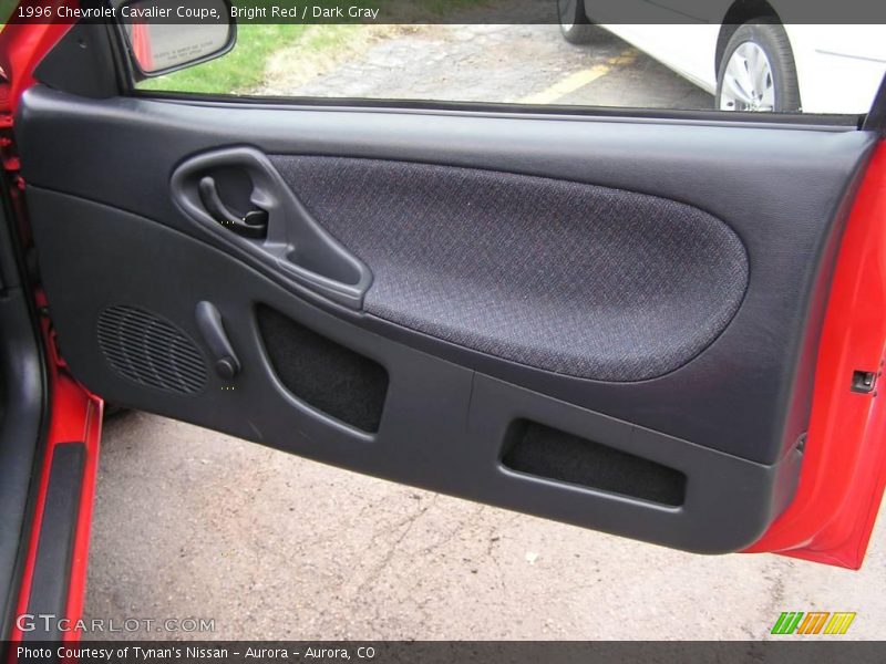 Bright Red / Dark Gray 1996 Chevrolet Cavalier Coupe
