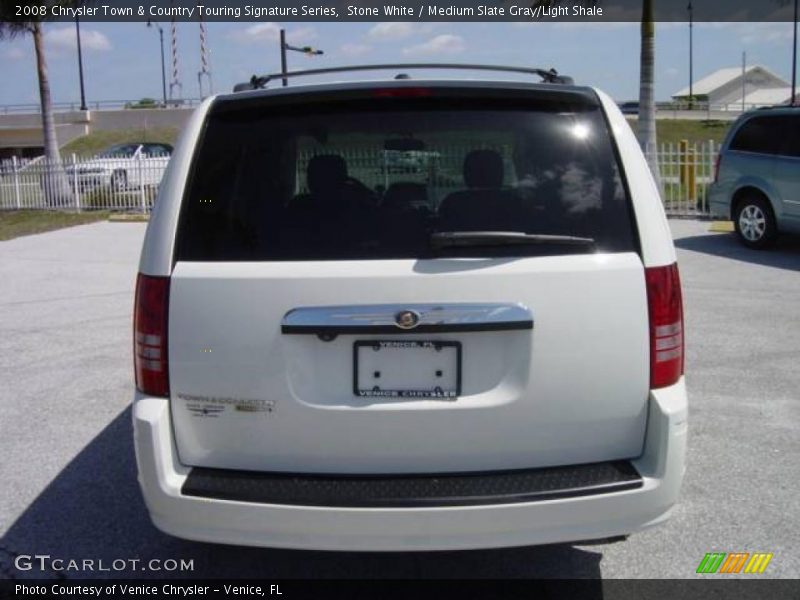 Stone White / Medium Slate Gray/Light Shale 2008 Chrysler Town & Country Touring Signature Series