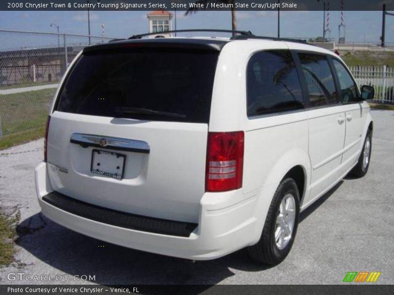 Stone White / Medium Slate Gray/Light Shale 2008 Chrysler Town & Country Touring Signature Series