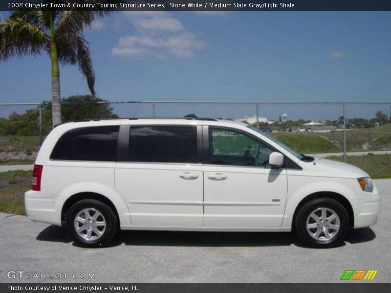 Stone White / Medium Slate Gray/Light Shale 2008 Chrysler Town & Country Touring Signature Series