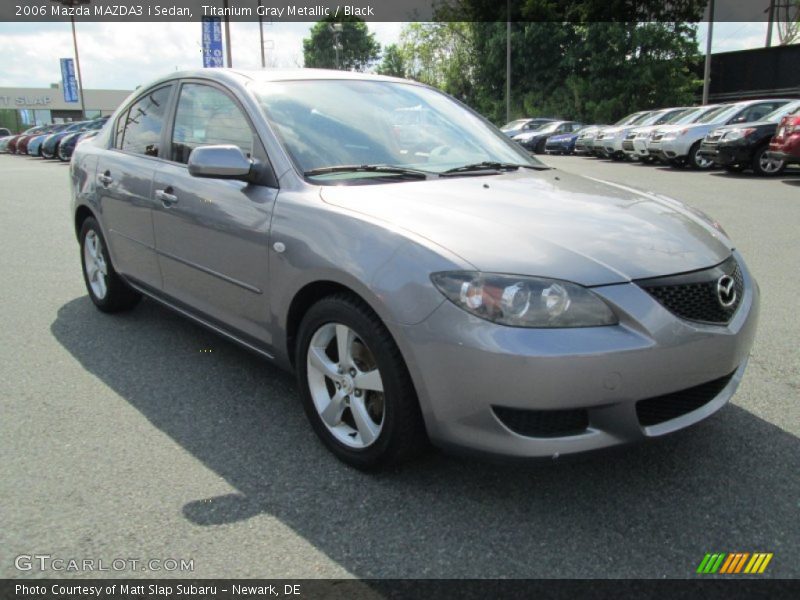 Titanium Gray Metallic / Black 2006 Mazda MAZDA3 i Sedan