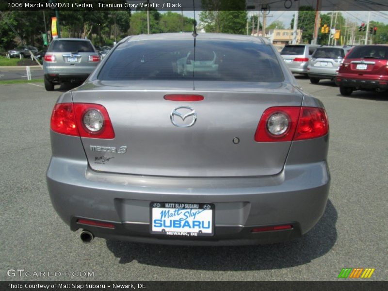 Titanium Gray Metallic / Black 2006 Mazda MAZDA3 i Sedan