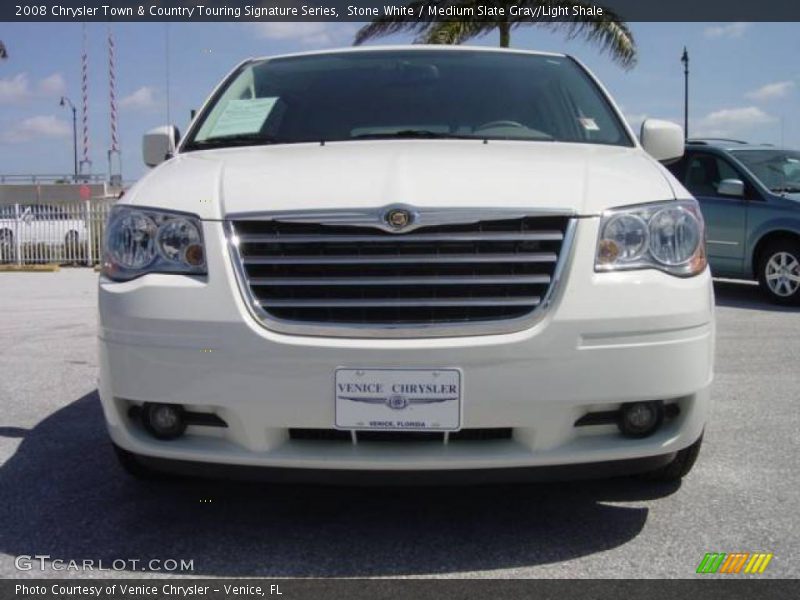 Stone White / Medium Slate Gray/Light Shale 2008 Chrysler Town & Country Touring Signature Series