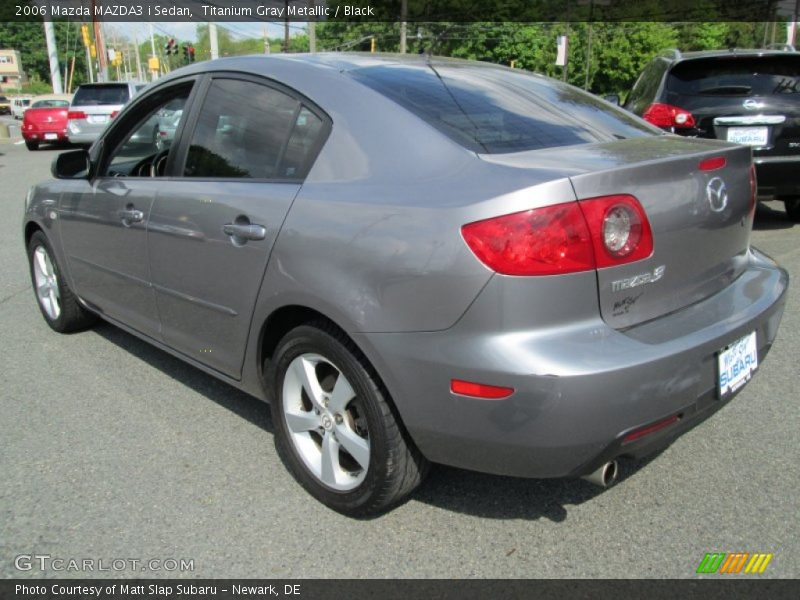 Titanium Gray Metallic / Black 2006 Mazda MAZDA3 i Sedan
