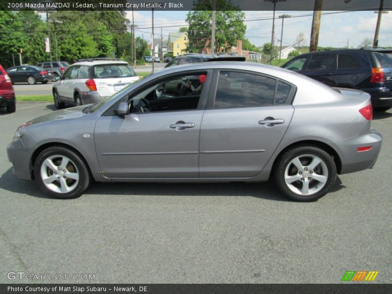 Titanium Gray Metallic / Black 2006 Mazda MAZDA3 i Sedan