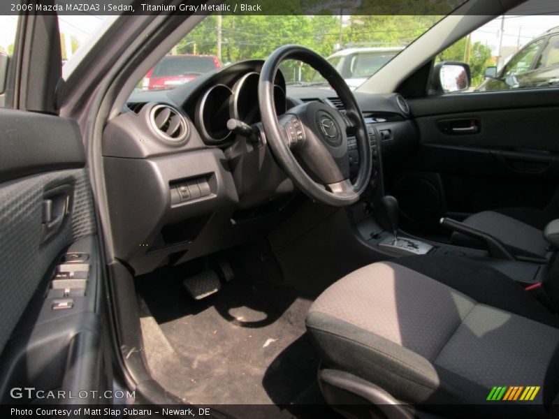 Titanium Gray Metallic / Black 2006 Mazda MAZDA3 i Sedan
