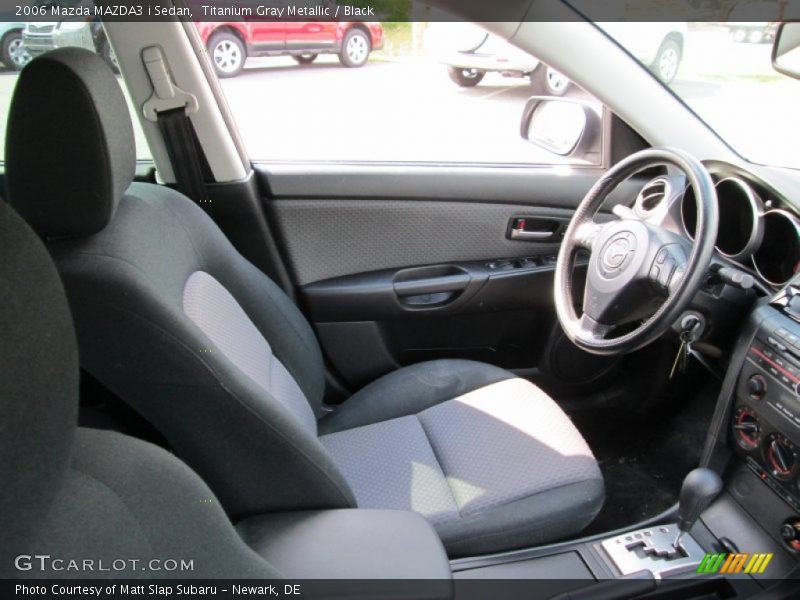 Titanium Gray Metallic / Black 2006 Mazda MAZDA3 i Sedan