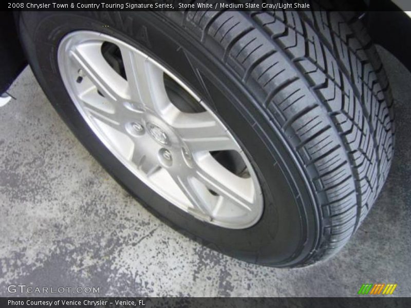 Stone White / Medium Slate Gray/Light Shale 2008 Chrysler Town & Country Touring Signature Series