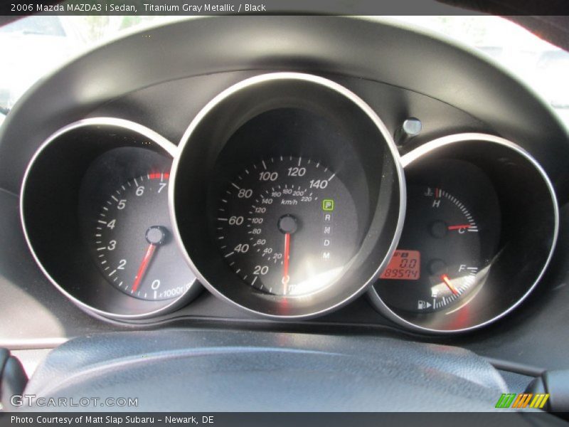 Titanium Gray Metallic / Black 2006 Mazda MAZDA3 i Sedan