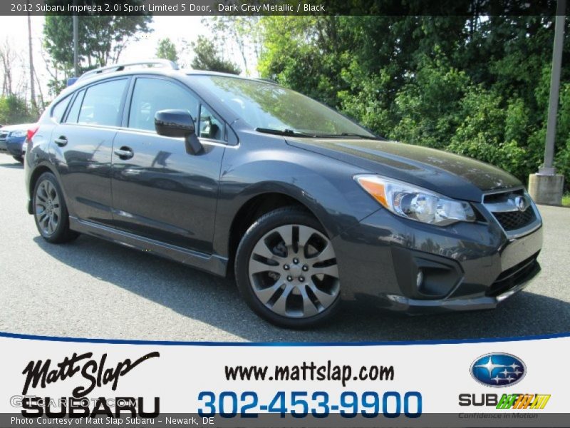 Dark Gray Metallic / Black 2012 Subaru Impreza 2.0i Sport Limited 5 Door