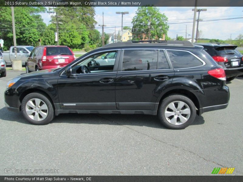 Crystal Black Silica / Warm Ivory 2011 Subaru Outback 2.5i Premium Wagon