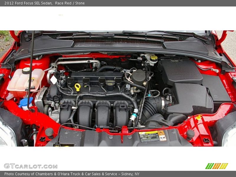 Race Red / Stone 2012 Ford Focus SEL Sedan