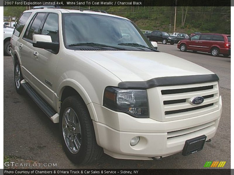 White Sand Tri Coat Metallic / Charcoal Black 2007 Ford Expedition Limited 4x4