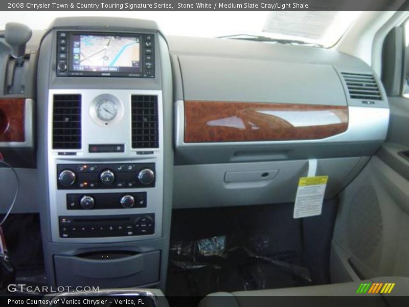 Stone White / Medium Slate Gray/Light Shale 2008 Chrysler Town & Country Touring Signature Series