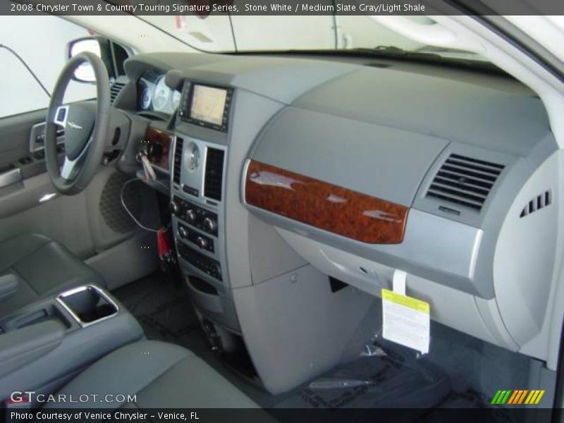 Stone White / Medium Slate Gray/Light Shale 2008 Chrysler Town & Country Touring Signature Series