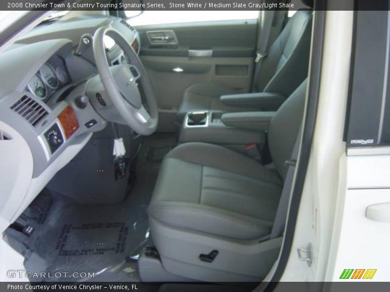 Stone White / Medium Slate Gray/Light Shale 2008 Chrysler Town & Country Touring Signature Series