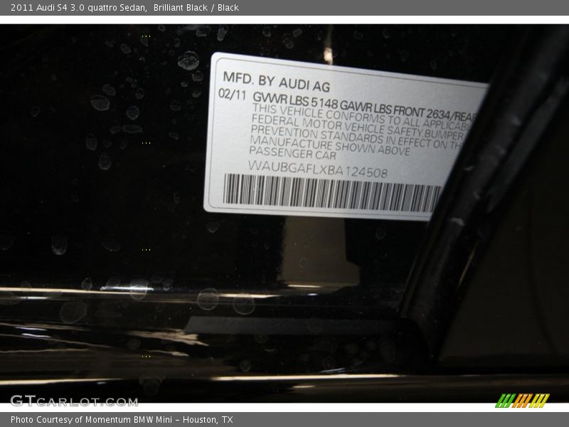 Brilliant Black / Black 2011 Audi S4 3.0 quattro Sedan