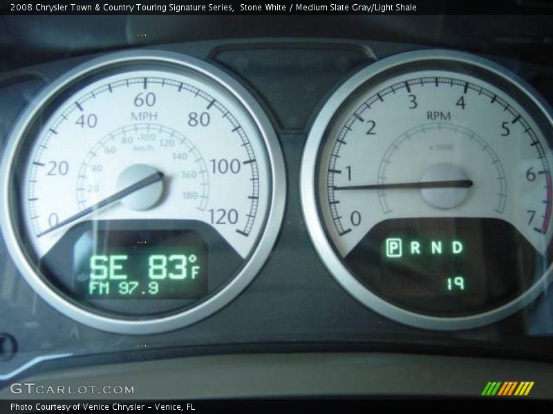 Stone White / Medium Slate Gray/Light Shale 2008 Chrysler Town & Country Touring Signature Series