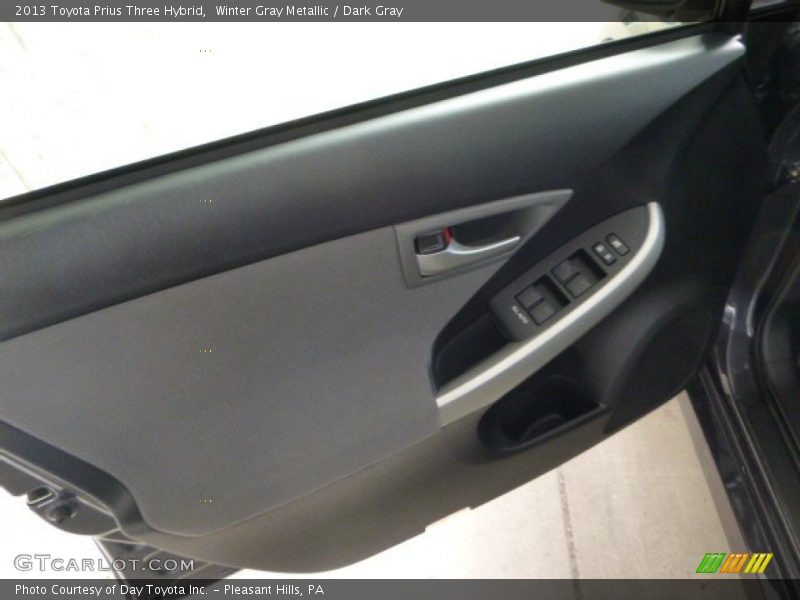 Winter Gray Metallic / Dark Gray 2013 Toyota Prius Three Hybrid