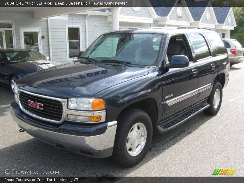 Deep Blue Metallic / Pewter/Dark Pewter 2004 GMC Yukon SLT 4x4