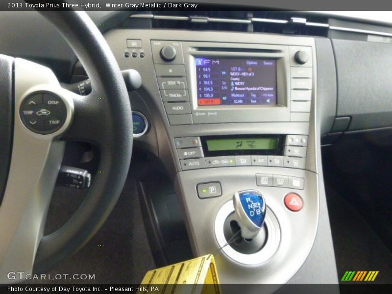 Winter Gray Metallic / Dark Gray 2013 Toyota Prius Three Hybrid