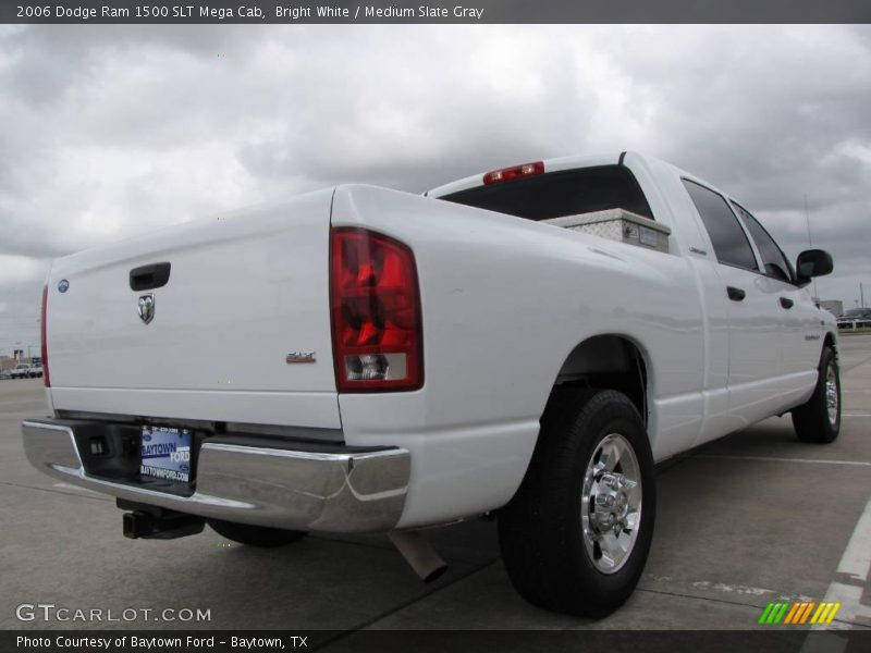 Bright White / Medium Slate Gray 2006 Dodge Ram 1500 SLT Mega Cab