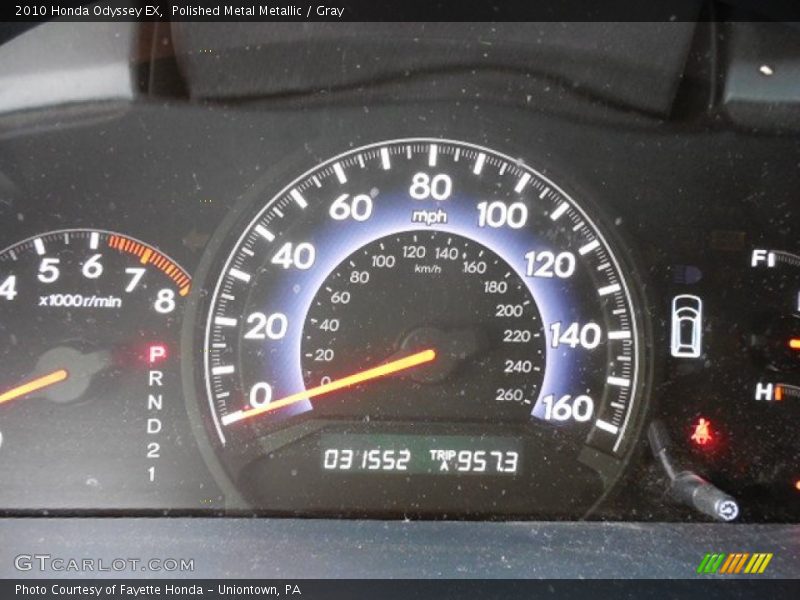 Polished Metal Metallic / Gray 2010 Honda Odyssey EX