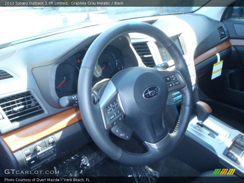 Graphite Gray Metallic / Black 2013 Subaru Outback 3.6R Limited