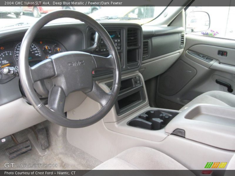 Deep Blue Metallic / Pewter/Dark Pewter 2004 GMC Yukon SLT 4x4
