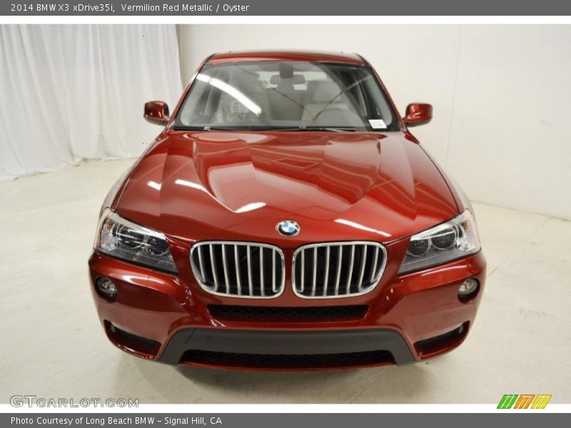 Vermilion Red Metallic / Oyster 2014 BMW X3 xDrive35i