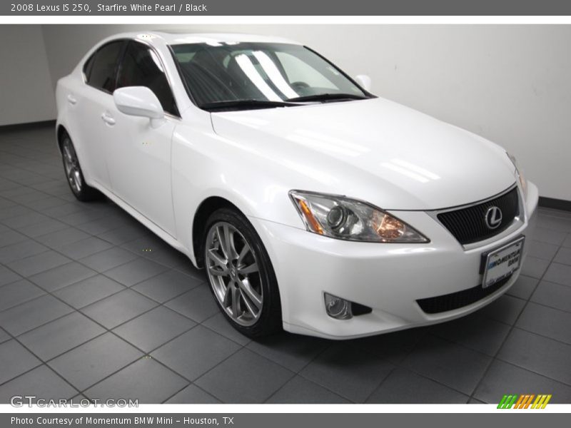 Starfire White Pearl / Black 2008 Lexus IS 250