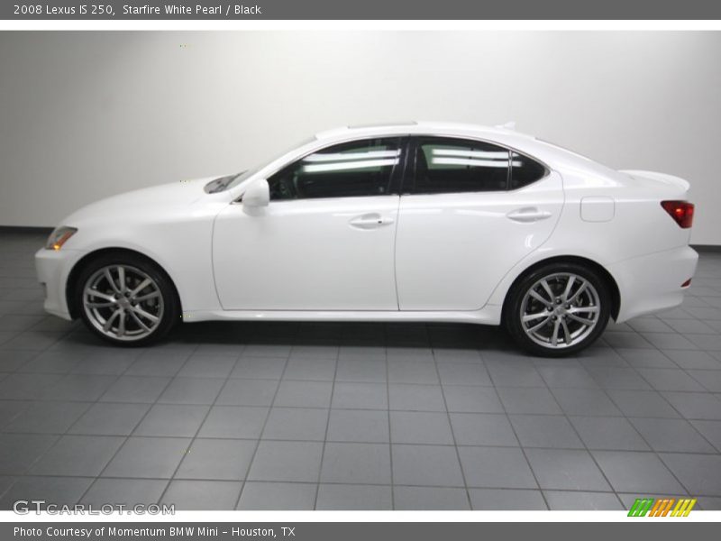 Starfire White Pearl / Black 2008 Lexus IS 250