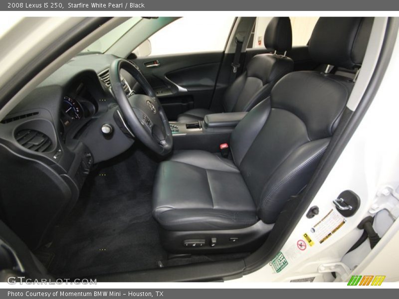 Starfire White Pearl / Black 2008 Lexus IS 250
