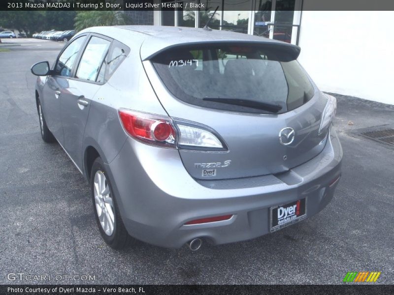 Liquid Silver Metallic / Black 2013 Mazda MAZDA3 i Touring 5 Door