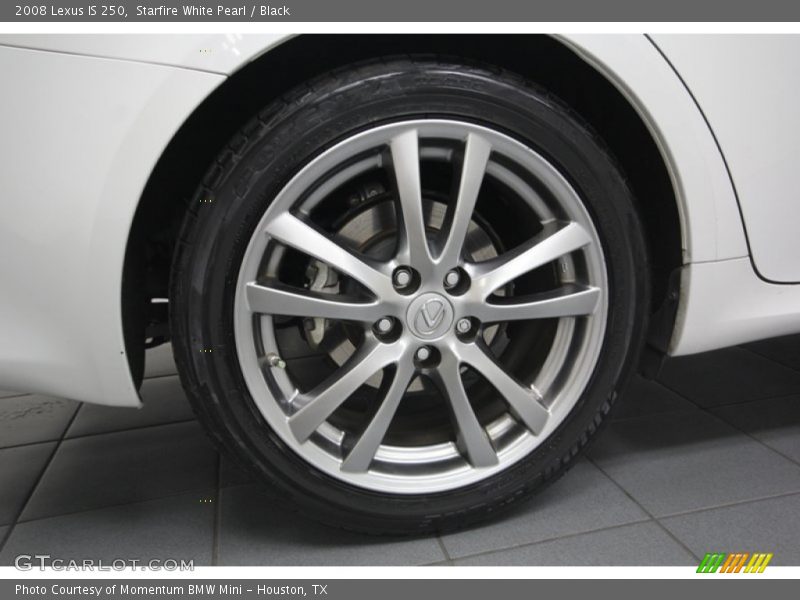 Starfire White Pearl / Black 2008 Lexus IS 250