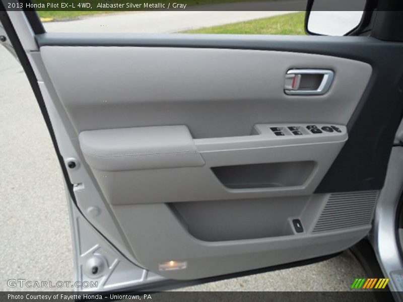 Alabaster Silver Metallic / Gray 2013 Honda Pilot EX-L 4WD