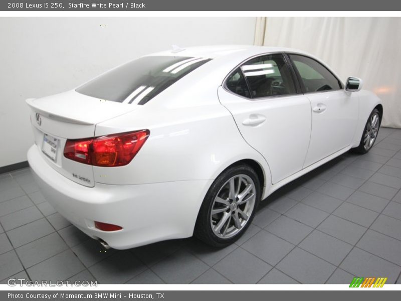 Starfire White Pearl / Black 2008 Lexus IS 250