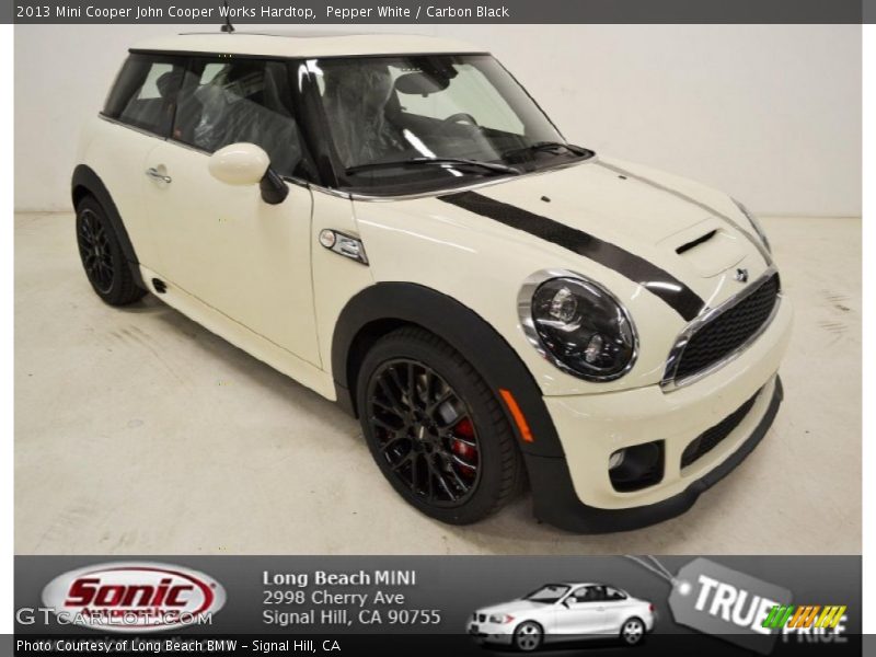 Pepper White / Carbon Black 2013 Mini Cooper John Cooper Works Hardtop
