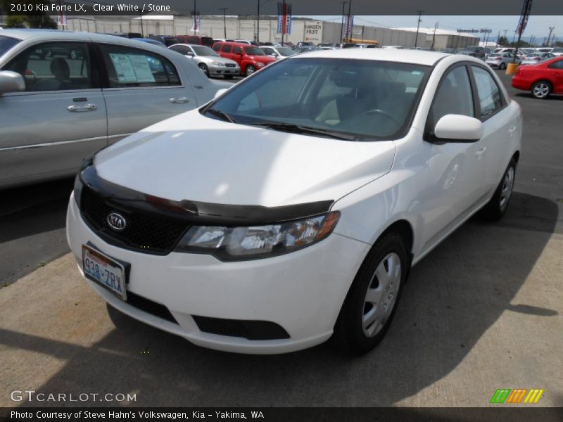 Clear White / Stone 2010 Kia Forte LX