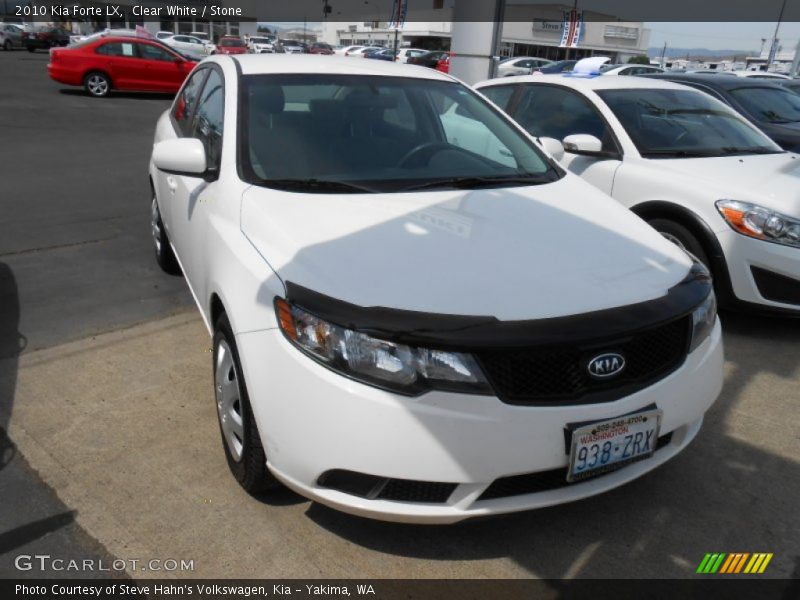 Clear White / Stone 2010 Kia Forte LX