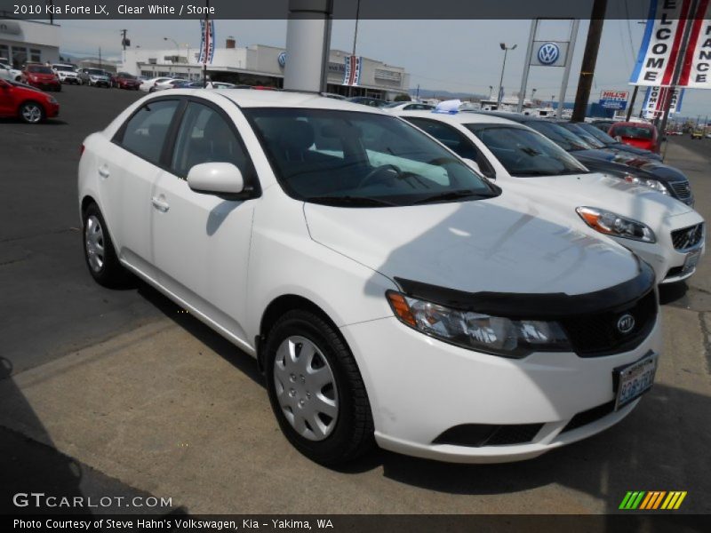 Clear White / Stone 2010 Kia Forte LX