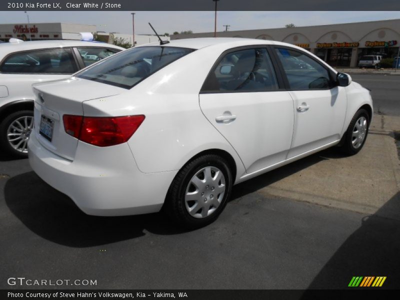 Clear White / Stone 2010 Kia Forte LX