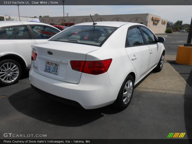 Clear White / Stone 2010 Kia Forte LX